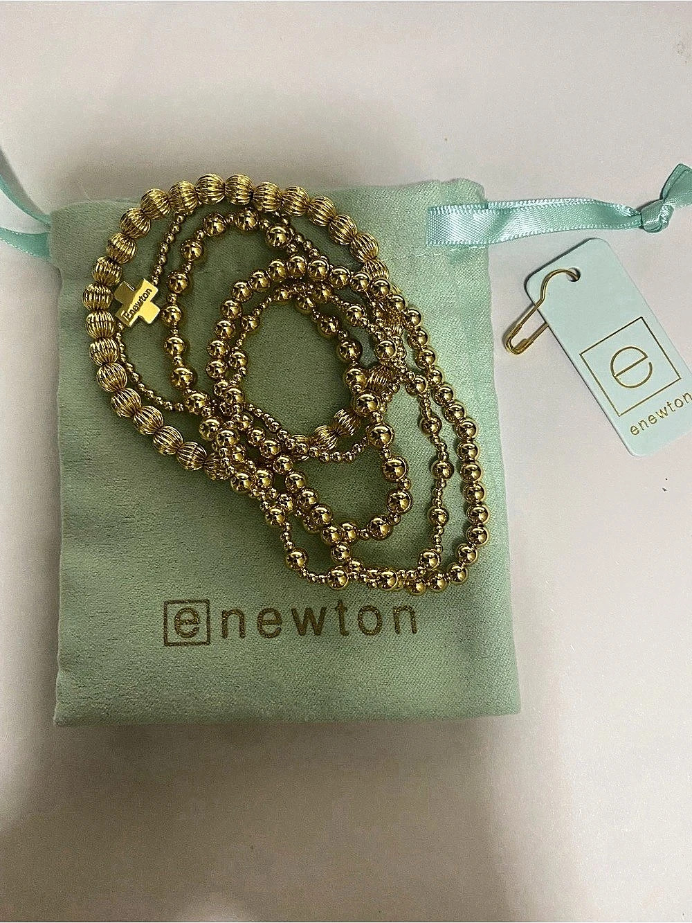 enewton Gold-Tone Beaded Necklace Set Good